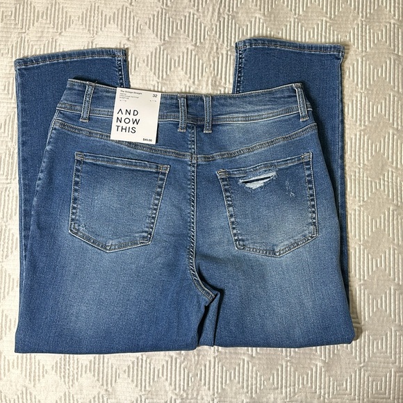 2 pair of And Now This jeans from Macys vintage straight high waisted distressed - Picture 4 of 8